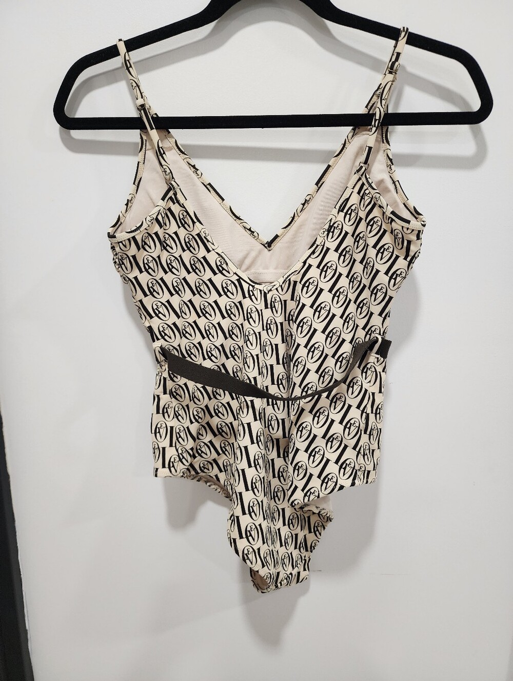H&M x Love Stories Monogram Belted One Piece Swimsuit Size 6 - Picture 8 of 17